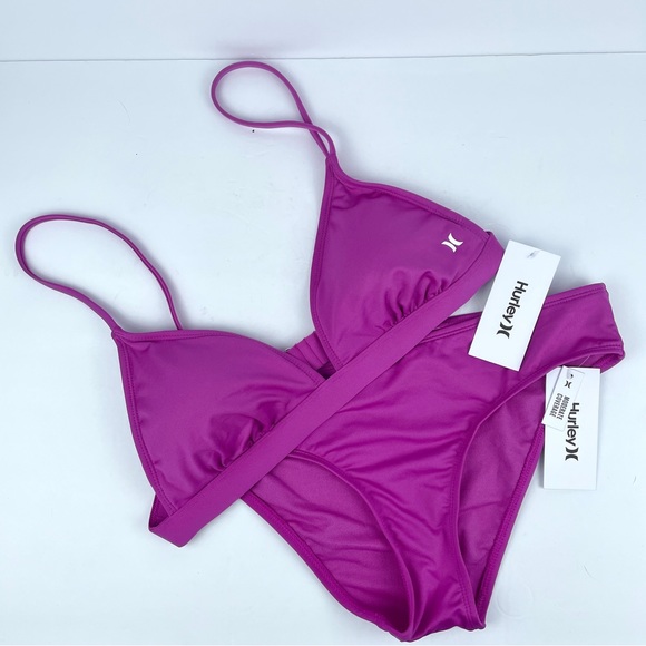 Hurley Swim Nwt Hurley 2 Piece Bikini Orch Set Size L Poshmark